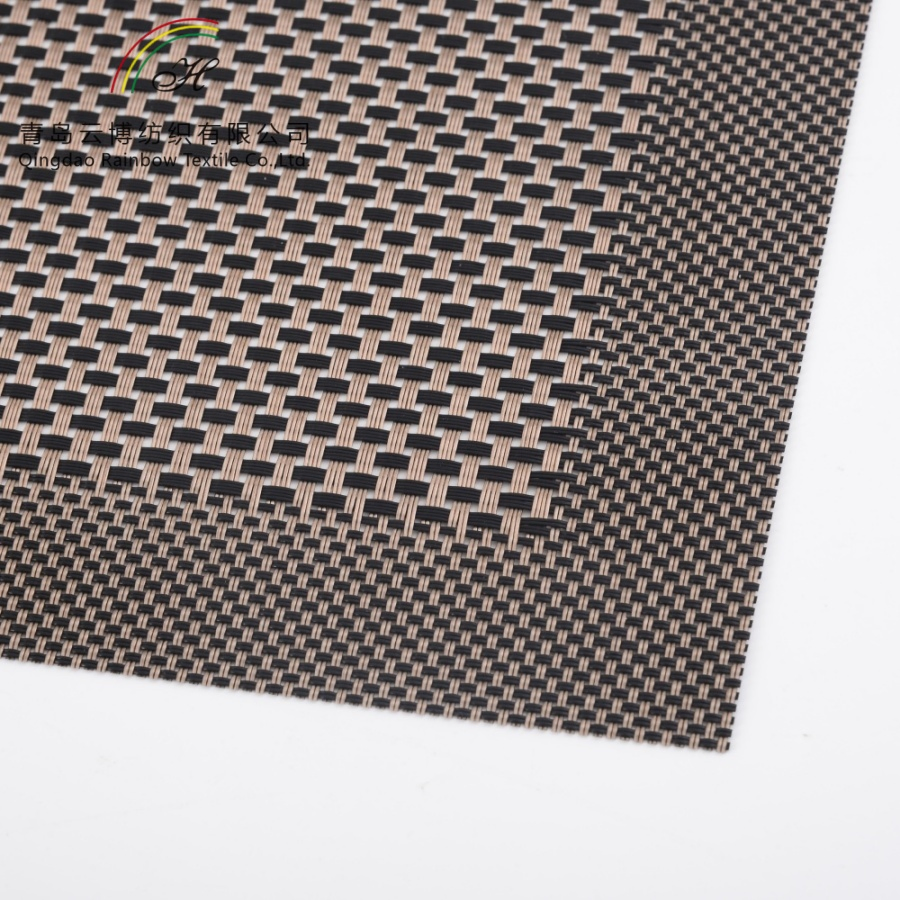 Wholesale Table Decor Rectangle Placemat Soft Polyester Waterproof PVC Place Mat