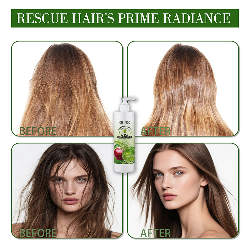 Natural Apple Repairing Hair Conditioner Deep Nourishing Restore Shine Moisturizing