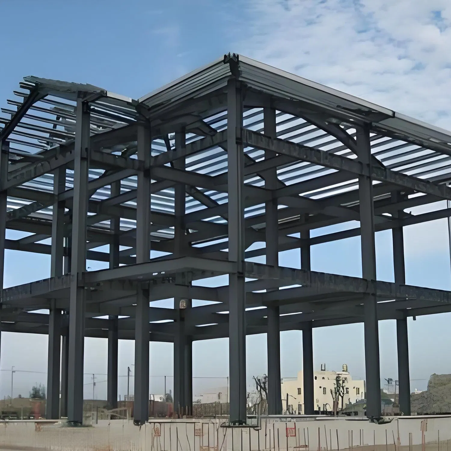 "Steel Frame: Solid Support, Shaping Infinite Architectural Possibilities"