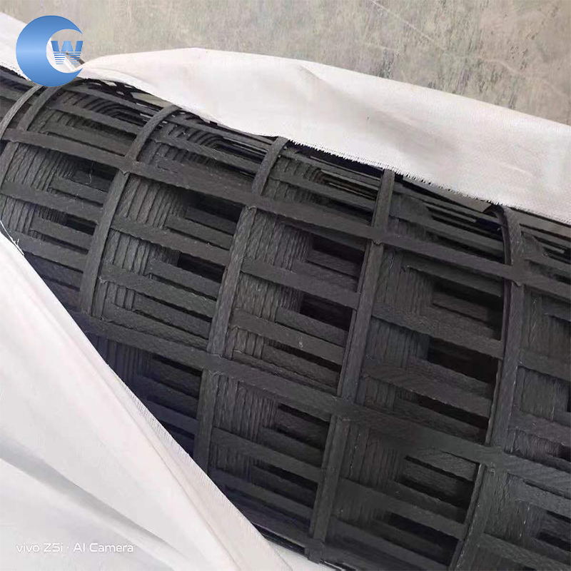 Warp-Knitted Polyester Geogrid Pet Biaxial/ Uniaxial Geogrid