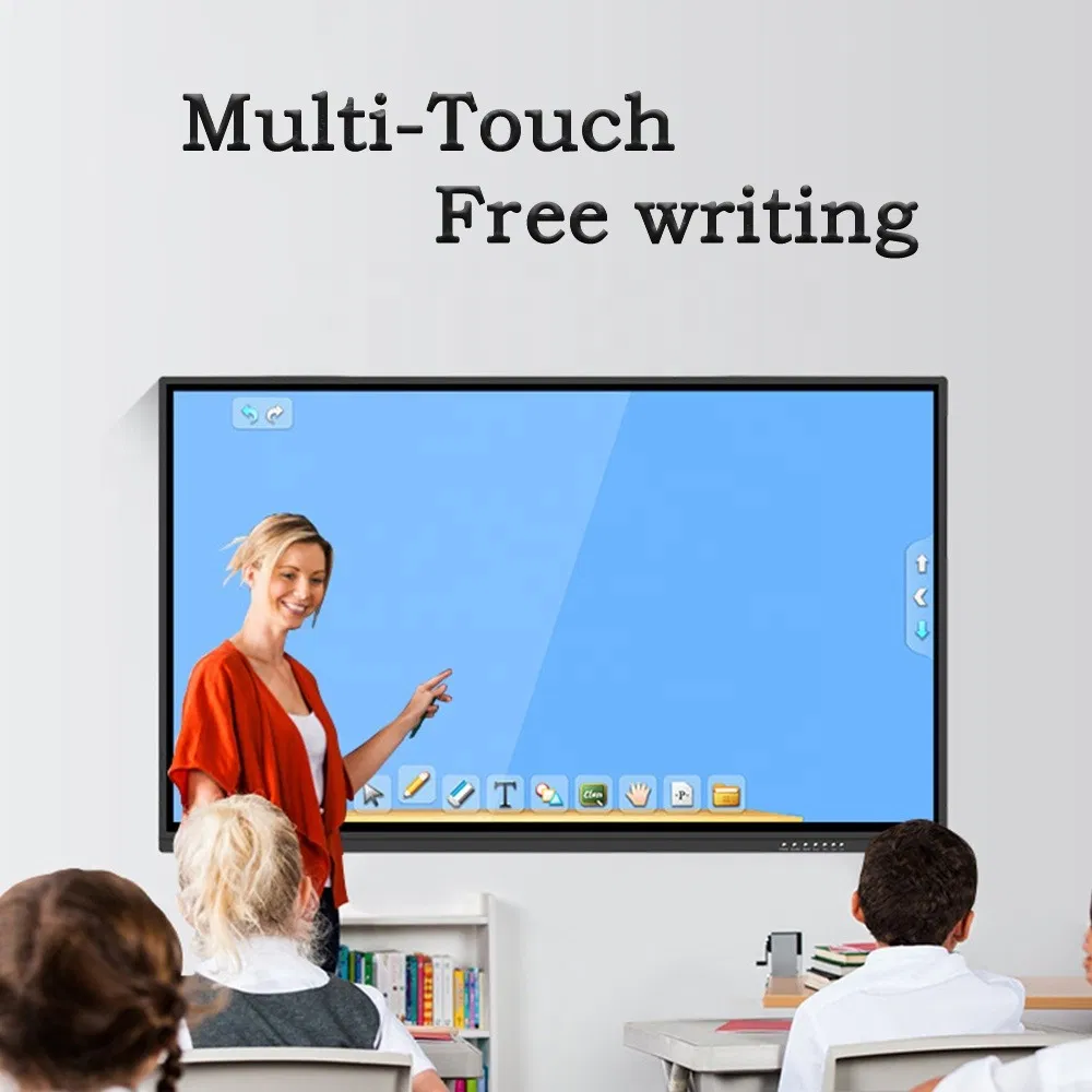 2024 Hot Dual System 86inch Touchscreen for Education and Video Conference Interactive Whiteboard Interactive Flat Panel