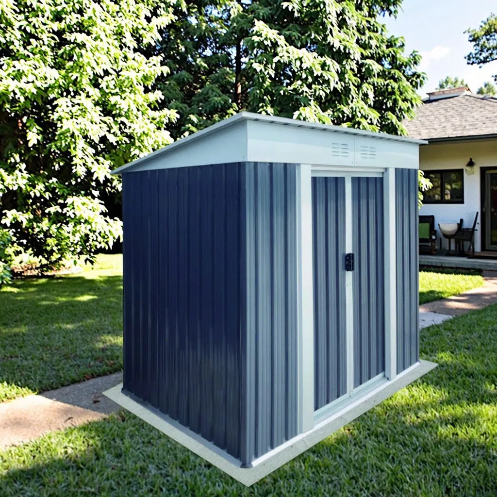 6*4FT Weatherproof Outdoor Storage Shed for Allseason Use and Garden Equipment Protection Casetta Giardino