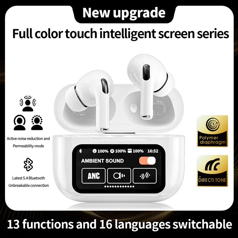 Dual Device Wireless Earphone with Screen Multitasking Earphone