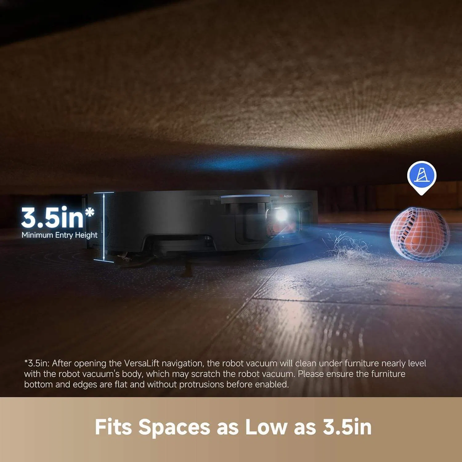 Dreame X50 Ultra Robot Vacuum Cleaner High Suction 20000 PA Automatic Self-Cleaning Side Brush Wet Dry Drying Mop HEPA