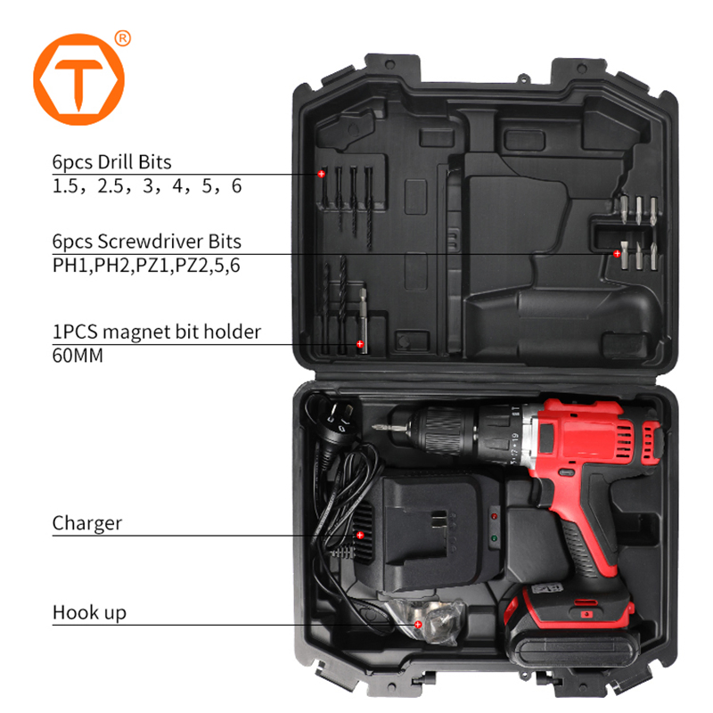 Cordless Tools Set Combo Professional 18V Drill Machine Set Hand Tools Power Mini Drills Tool Combo Kit Cordless Set