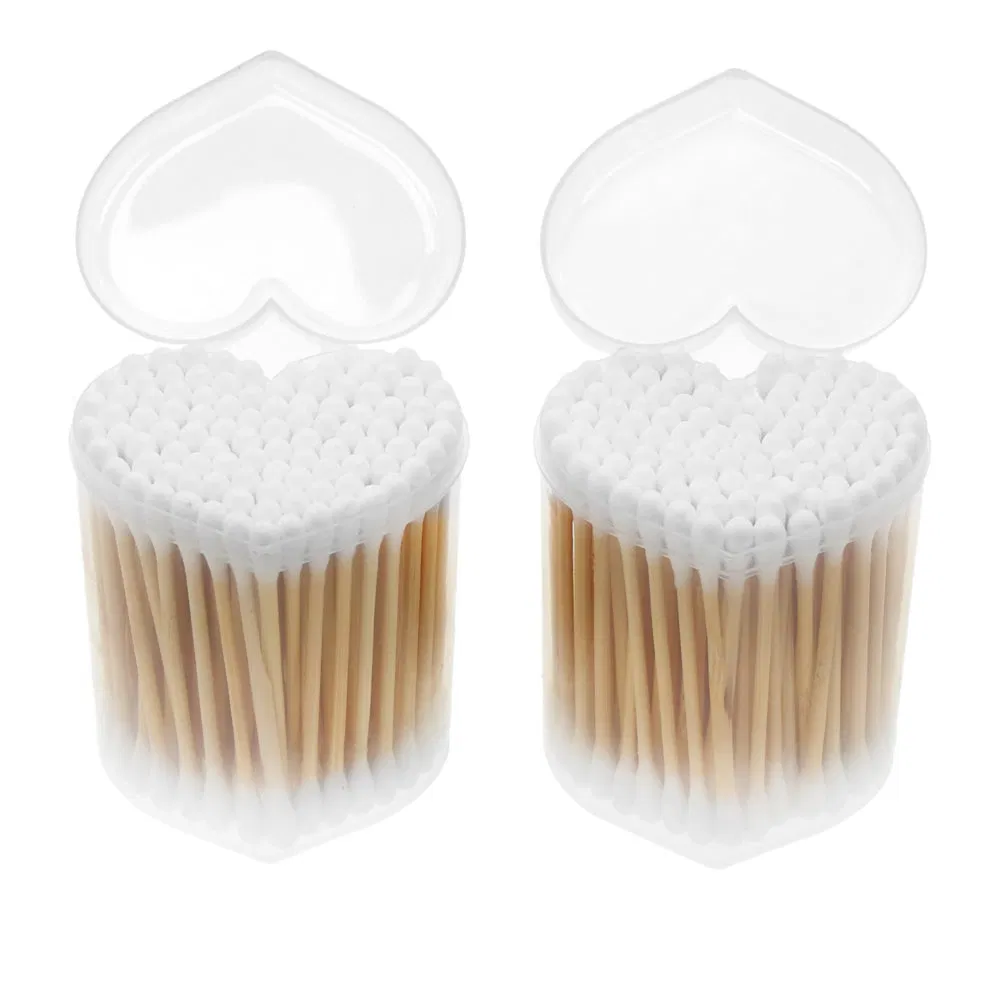 Highly Absorbent Disposable Bamboo Stick Cotton Buds Swab for Outer Ear Cleaning