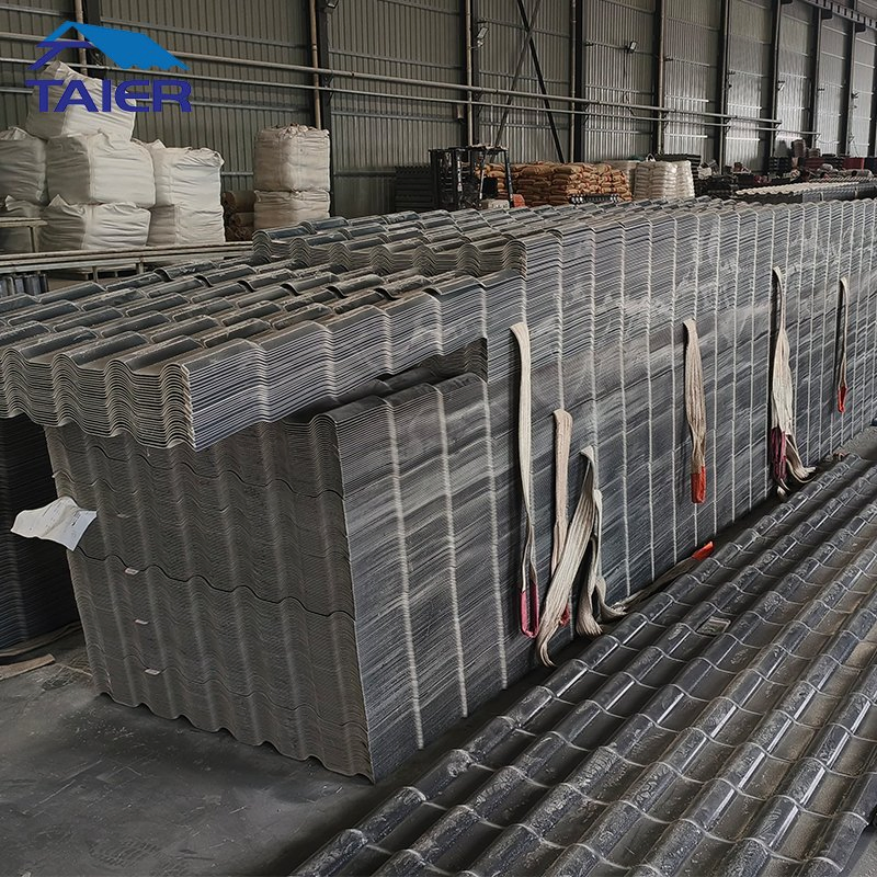 Черная ПВХ черепица ASA для кровли