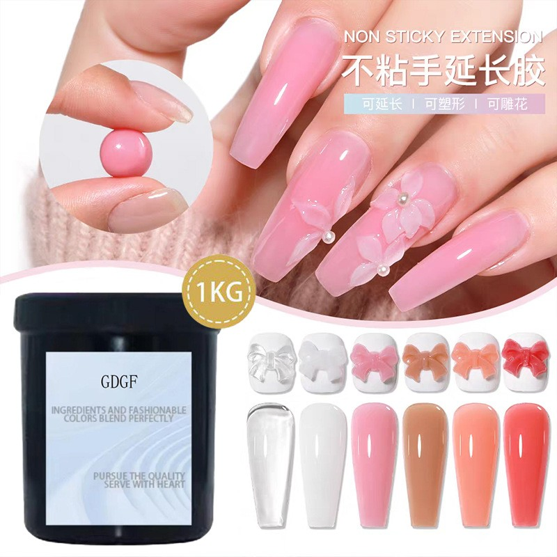 Kerui Colorful Hard Solid Not Non Sticky Hand Extension UV Gel Polish