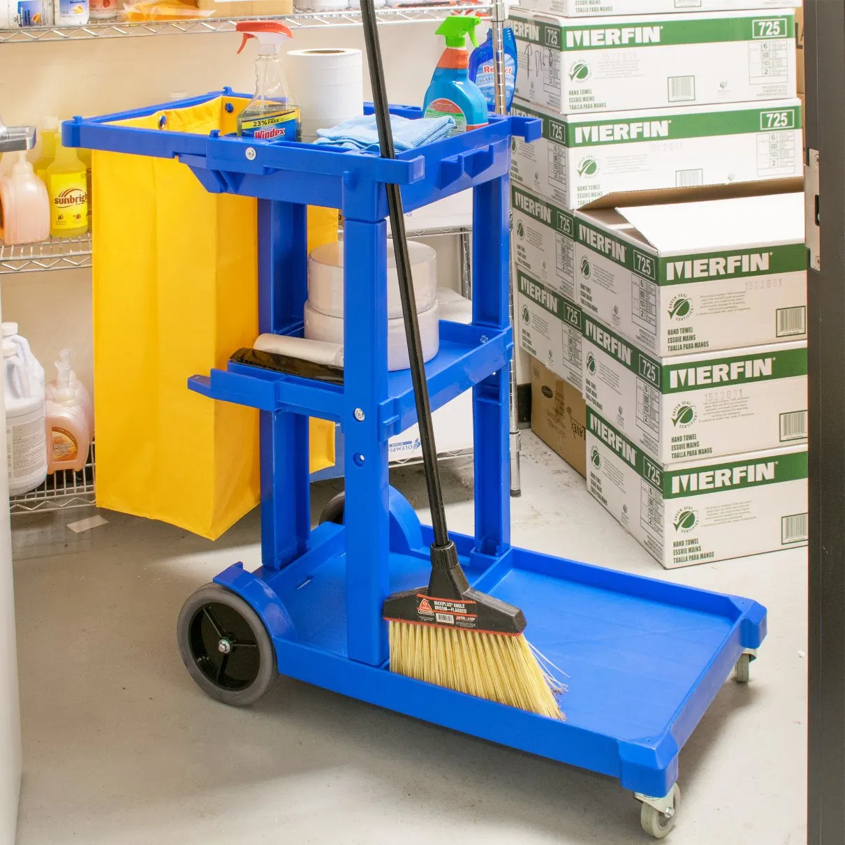 Hotel Cleaning Janitor Housekeeping Cart
