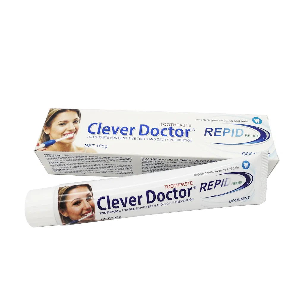 Clever Doctor High Quality 105g Teeth Fresh Breath Cool Mint Flavor Toothpaste