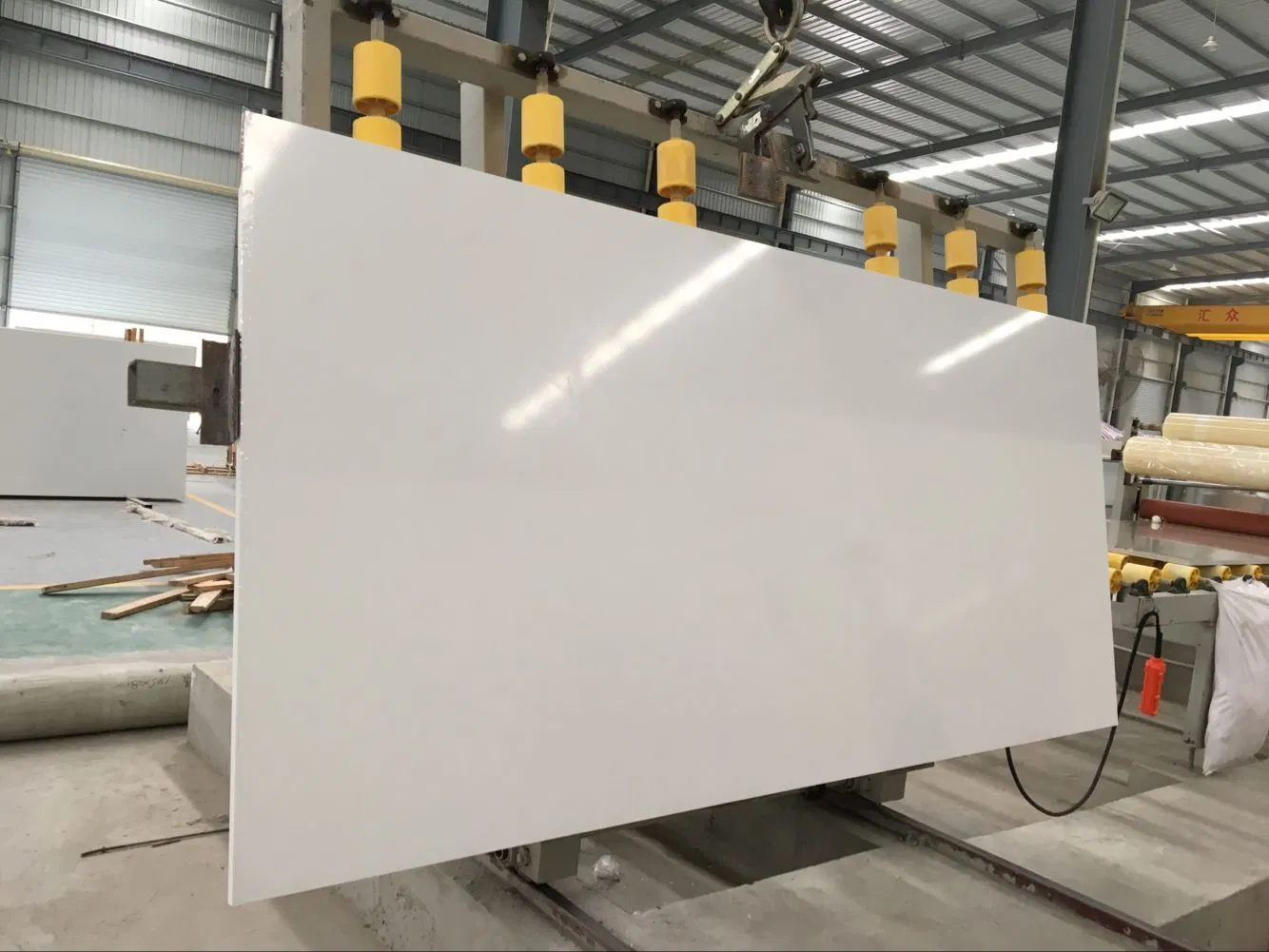 Hot Sale Artificial Pure White Quartz Stone Slab