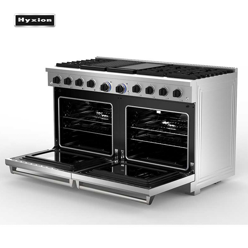 High Quality 60 Inch 8 Burner Convection Dual Stove
