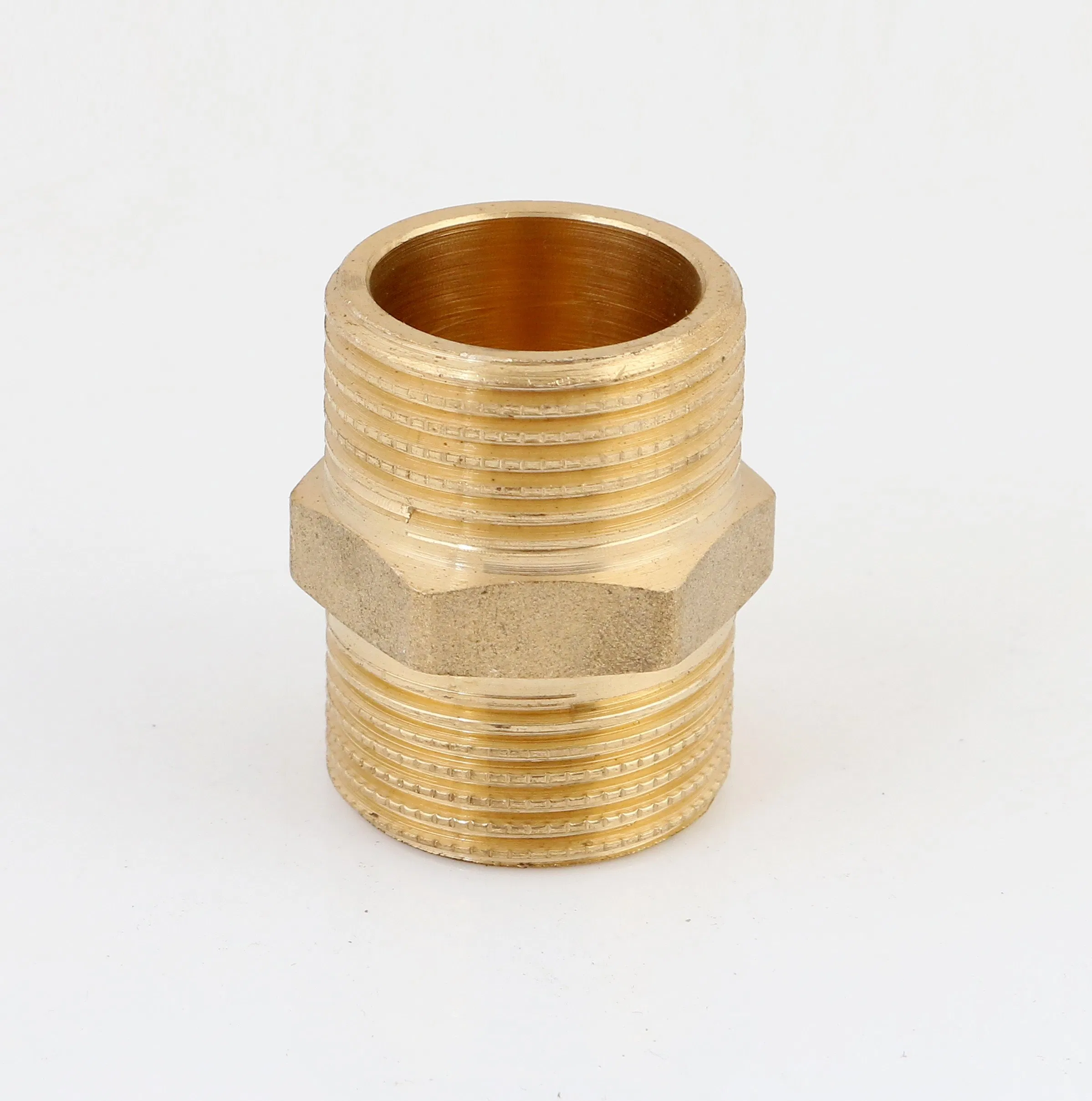 Wholesale Compression Stainless Steel Crimp Plumbing Connector 1/2'' 3/4-1'' Nipple Brass Adapter