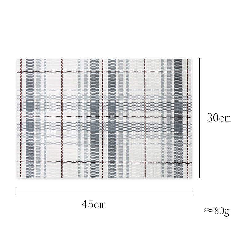 Elegant Checkered Woven Insulation Pads with Burn-Proof Technology