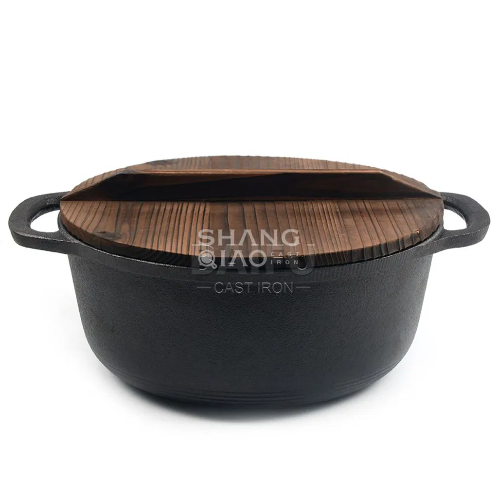 Чугунная голландская печь для кемпинга с крышкой