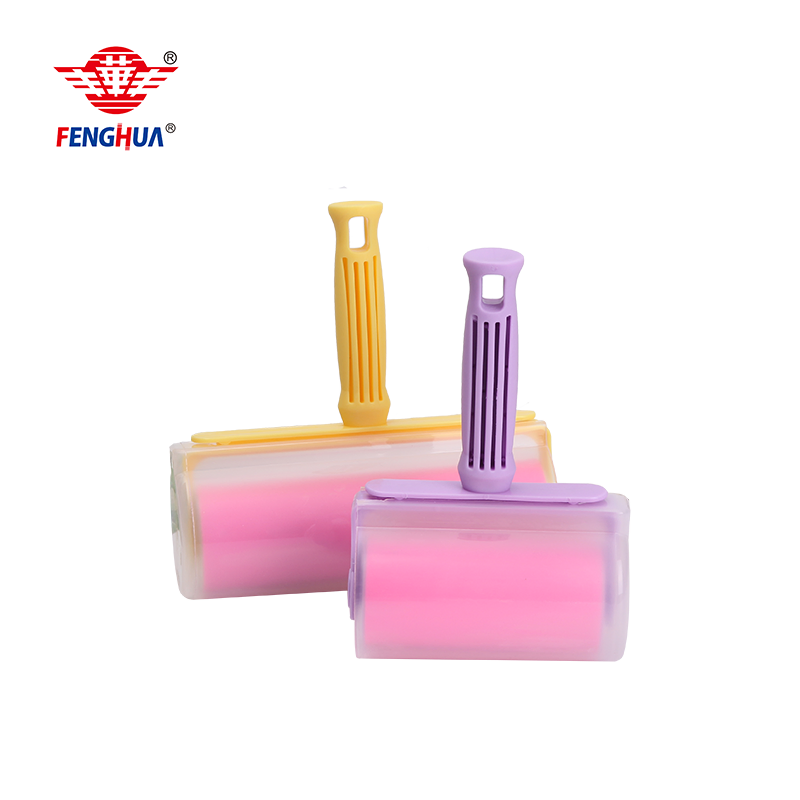 Household 10cm Adhesive Pet Hair Remover Clothes Dust Cleaning Sticky Washable Reusable Gel Silicone Lint Roller