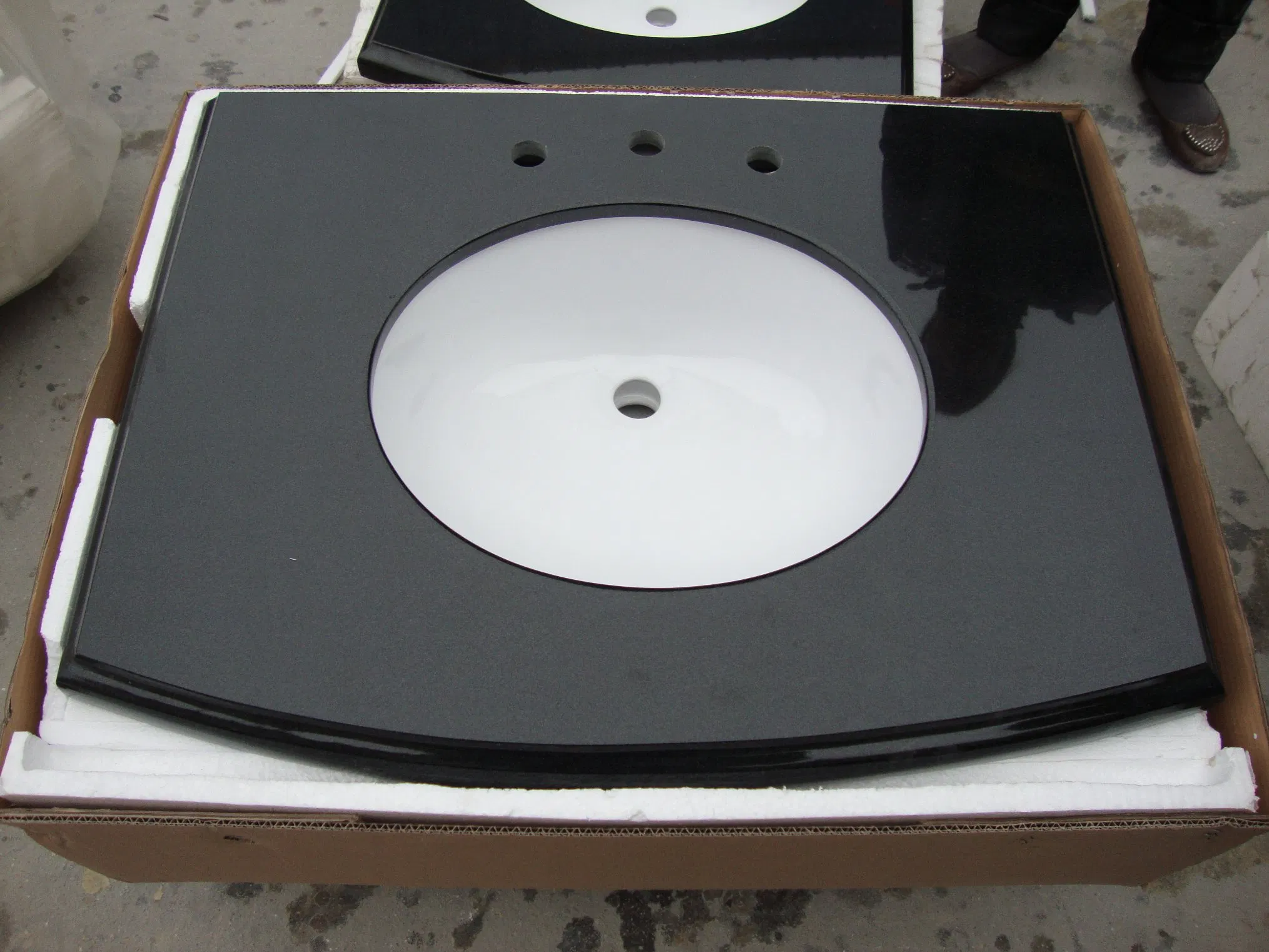 Marble Rock Porcelain Customized Kitchen Countertop Office Table Top