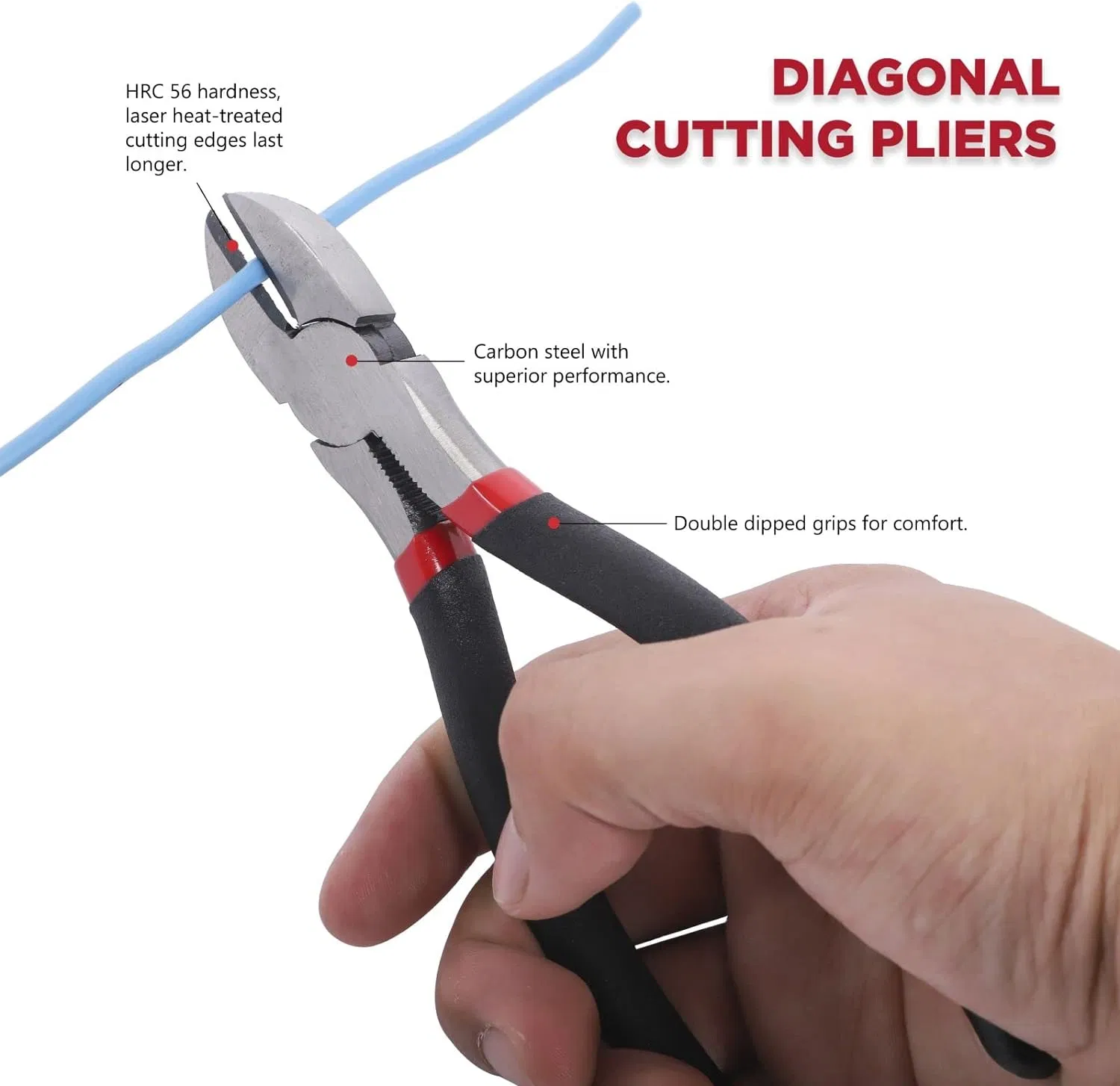 Steel Pliers Wrench Tool Set 10 PC Non-Slip Grip Handles Pliers Tool