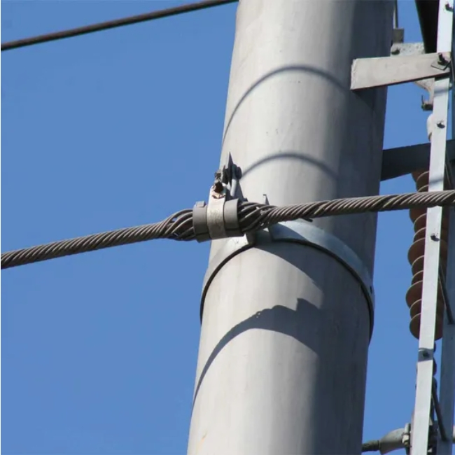 Galvanized Steel O-Ring Clamp for ADSS Fiber Optic Cable Support and Suspension