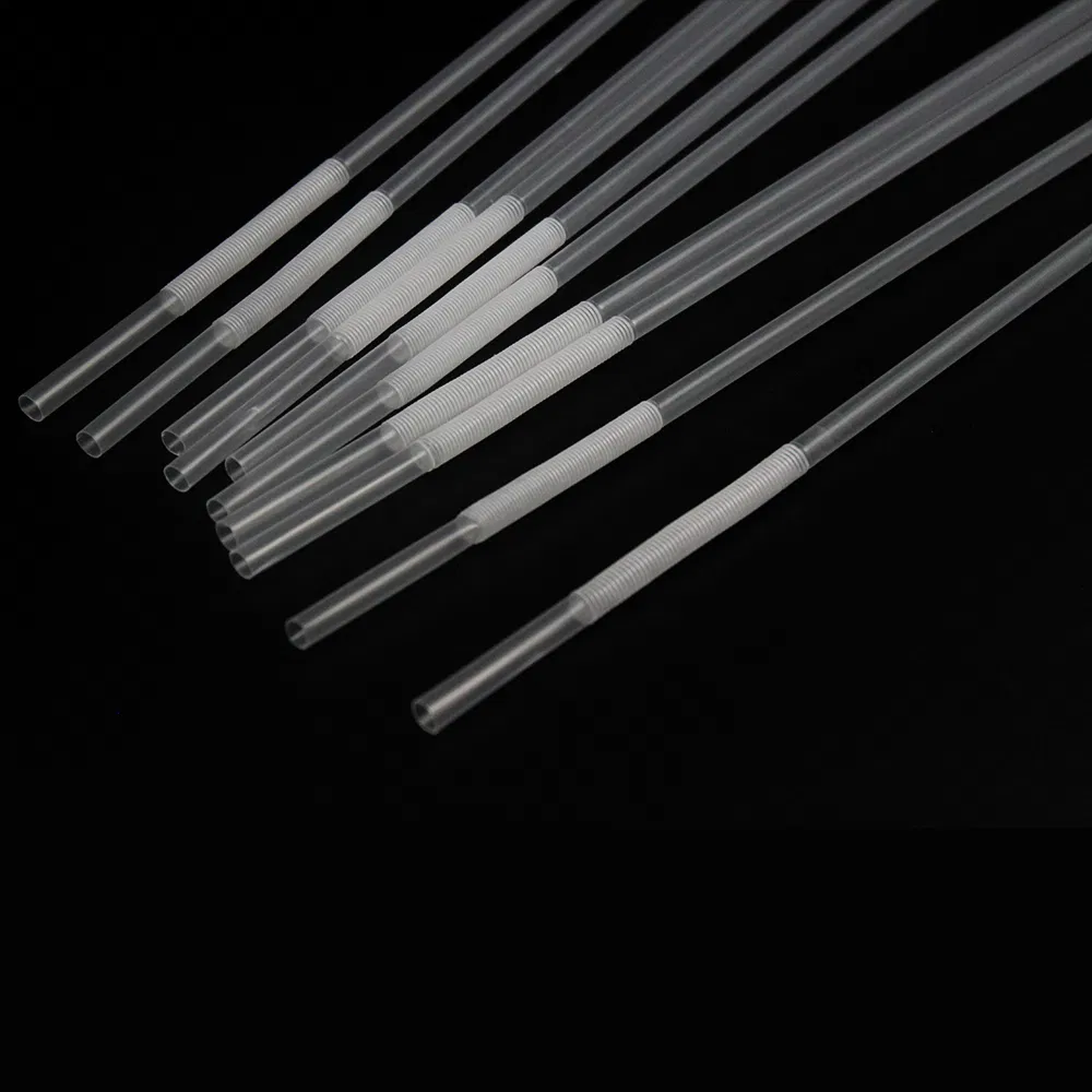 Individually Wrap Flexible Disposable Plastic Straws 260mm Bendy Straw Bar Accessories