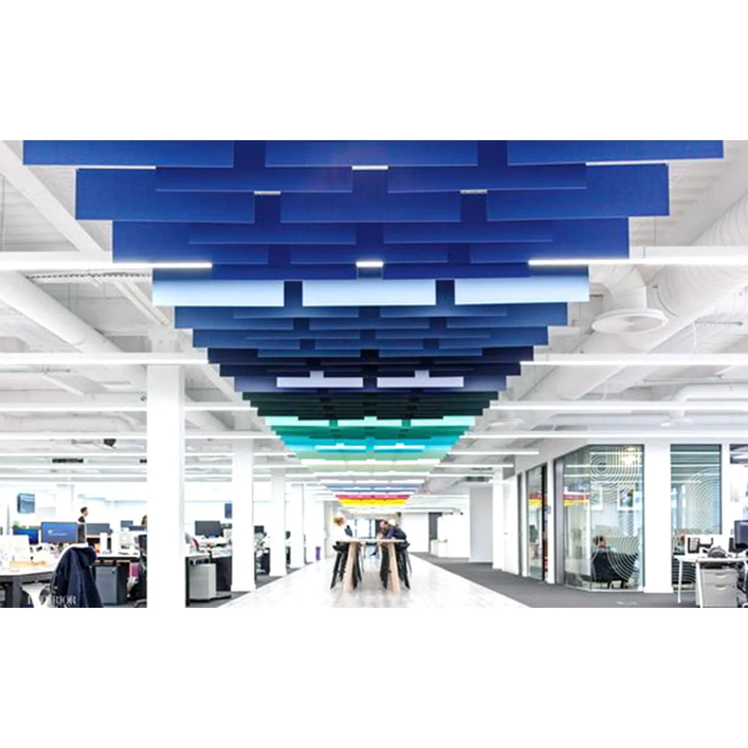 Polyester Baffle Eco-Friendly Polyester Acoustic Panel Ceiling Tiles Baffle Acoustic