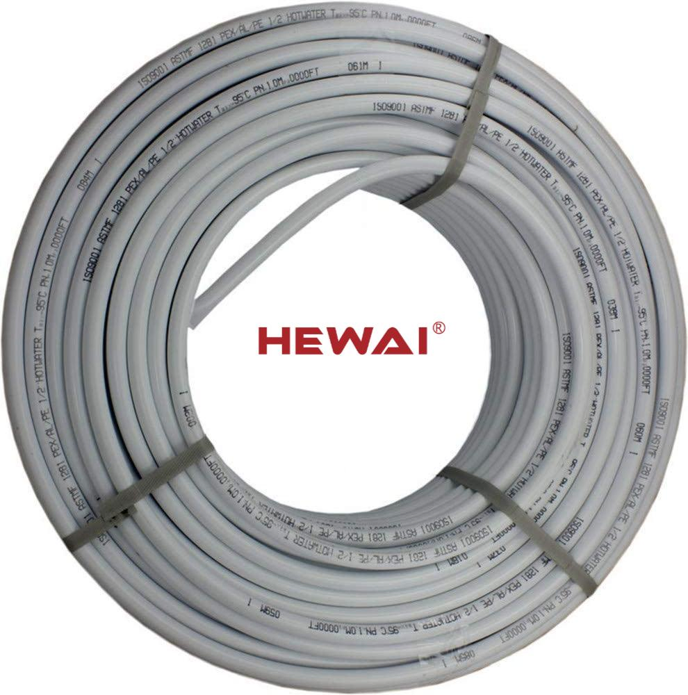 Hewai High Quality Pex-Al-Pex Pipe Aluminum Multilayer Pipes for Water/Floor Heating