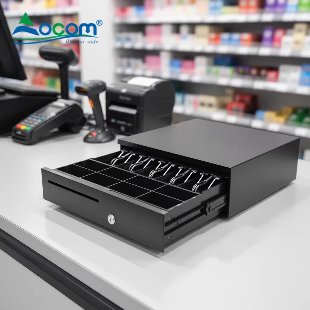 Ecd-420X, Ocom Heavy-Duty Cash Drawer with 3-Point Lock & Check Slot