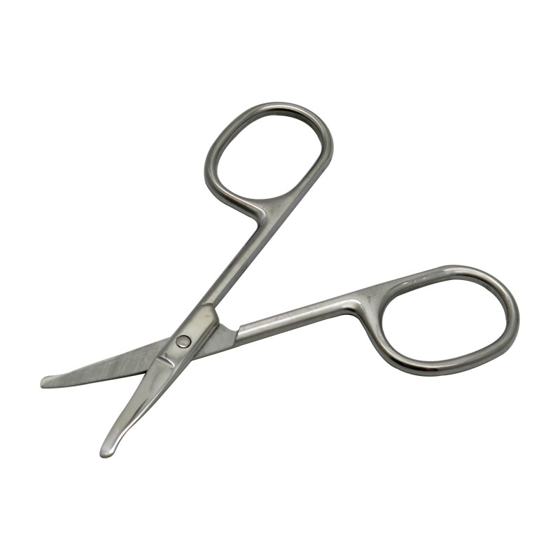 3.5mm Thickness 3.5inch Stainless Steel Eyebrow & Nose Hair Manicure Cuticle Scissors