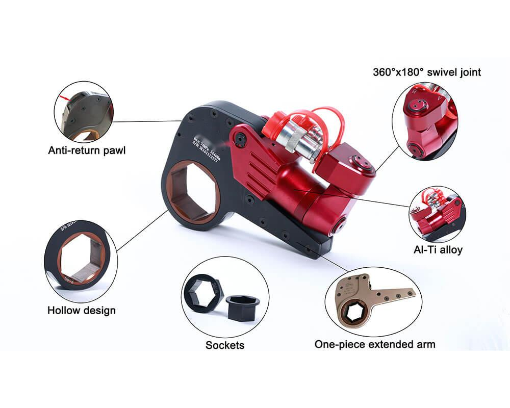 Customizable Hollow Hydraulic Torque Wrench