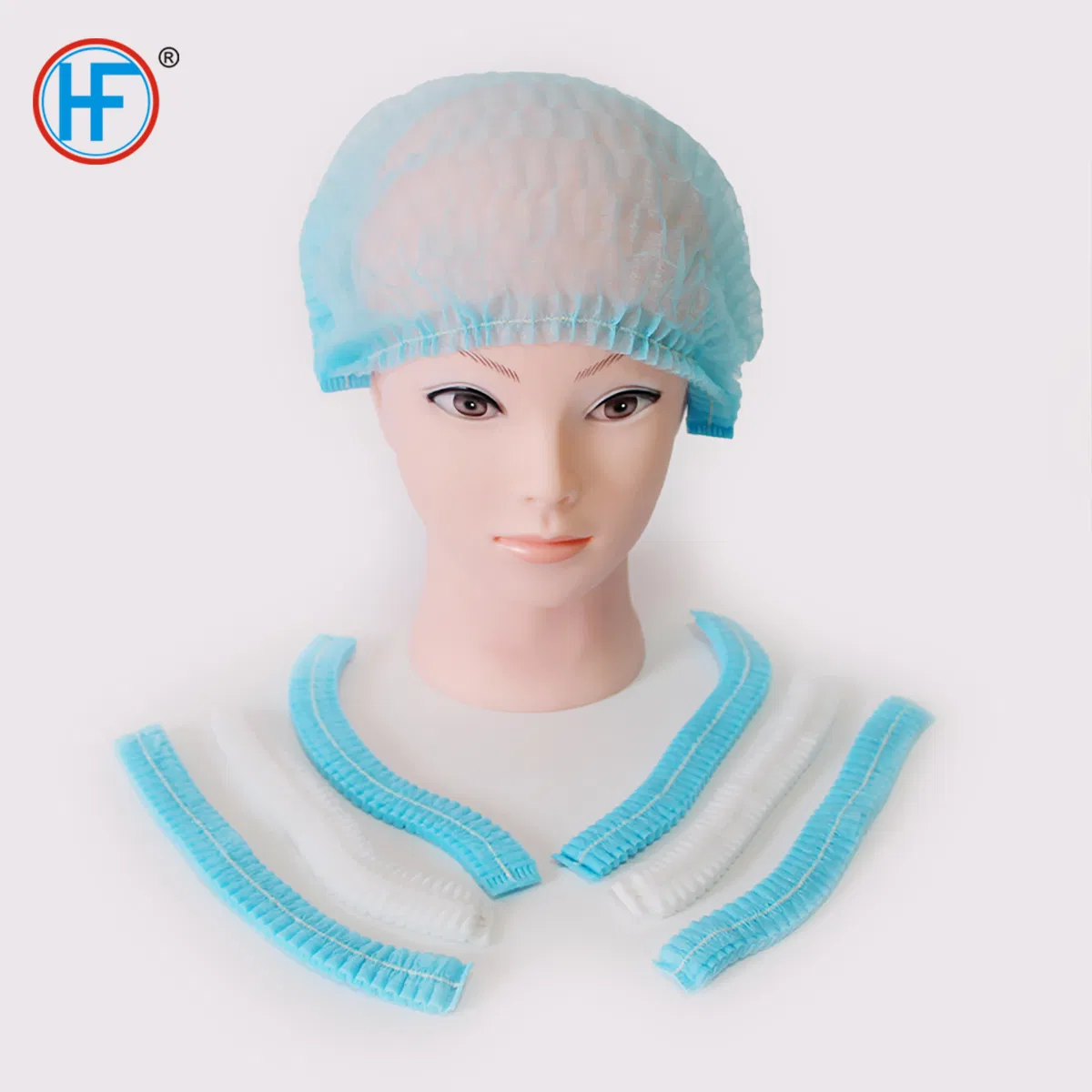 Disposable Bouffant Caps Silky Soft Hair Nets 24" Pack of 100