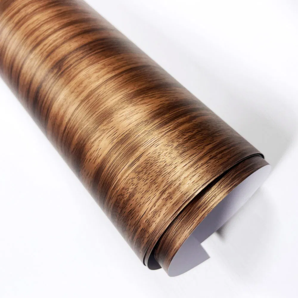 Anti-Slip Surface Wood Grain Self Adhesive PVC Decoration Film for Wardrobes