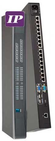 IP KVM-коммутатор 16/32 порта CAT6, 1080P