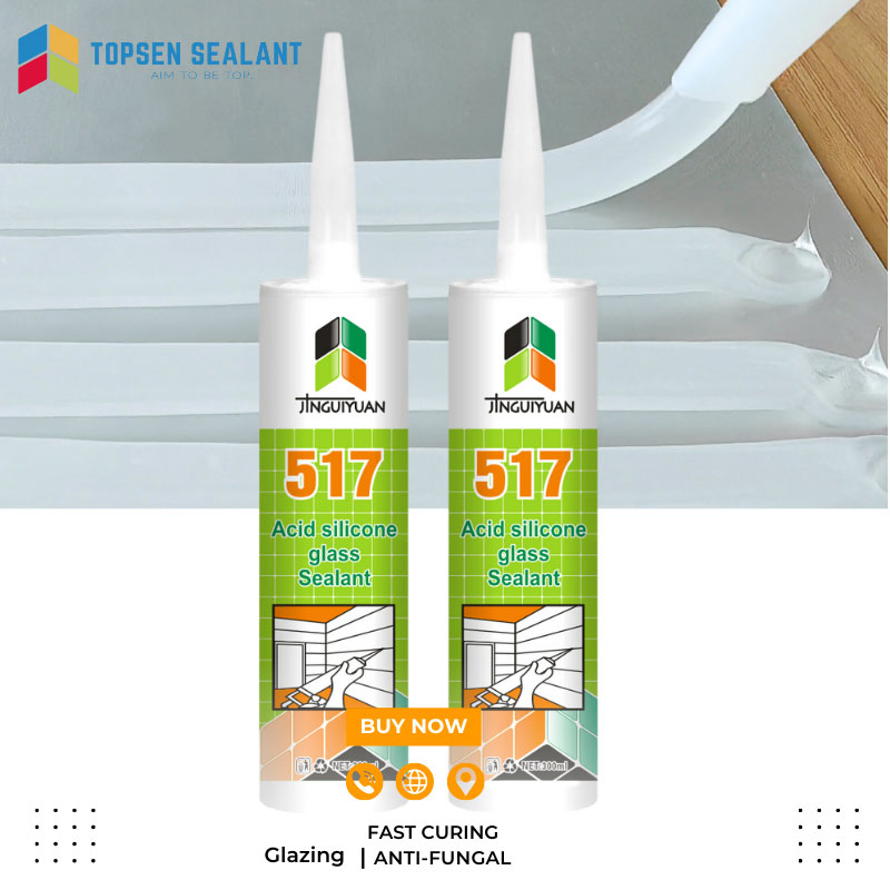 Price Acetic RTV Silicone Adhesive Glue Waterproof Clear Acetoxy Silicone Sealant
