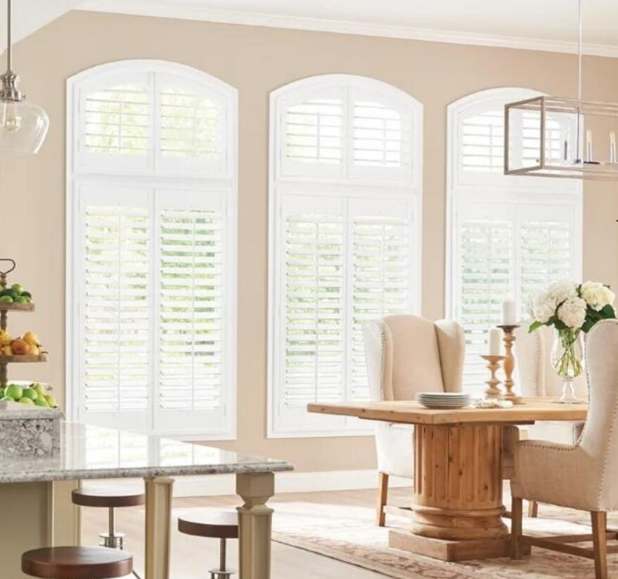 Paulownia Wood White Adjustable Louver Timber Plantation Shutter