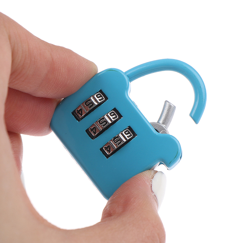 Travel Padlock Anti-Theft Backpack Small Resettable 3 Digit
