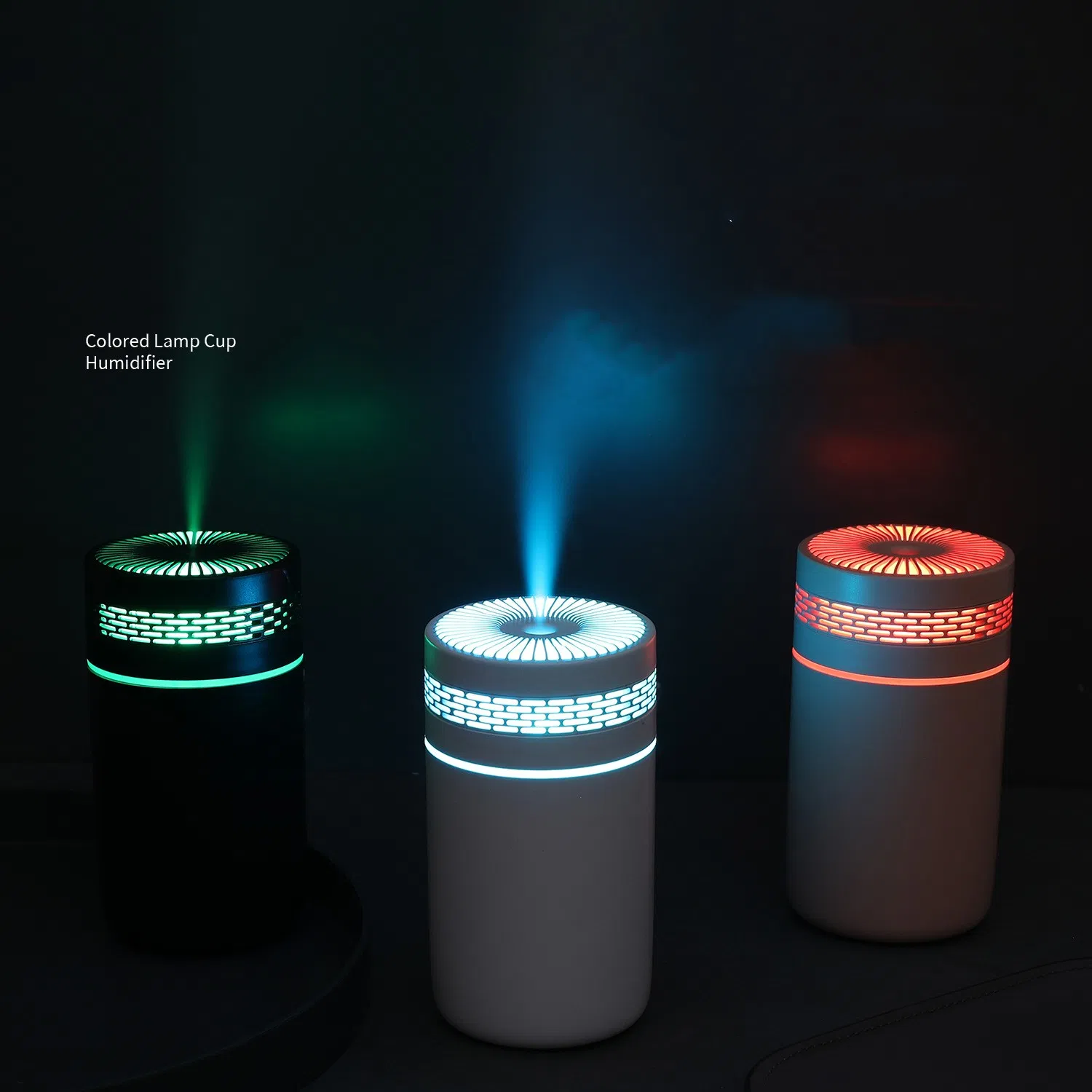 Portable Small Cool Mist USB Powered Mini Humidifier with Colorful LED Lights for Home Office Car Bedroom