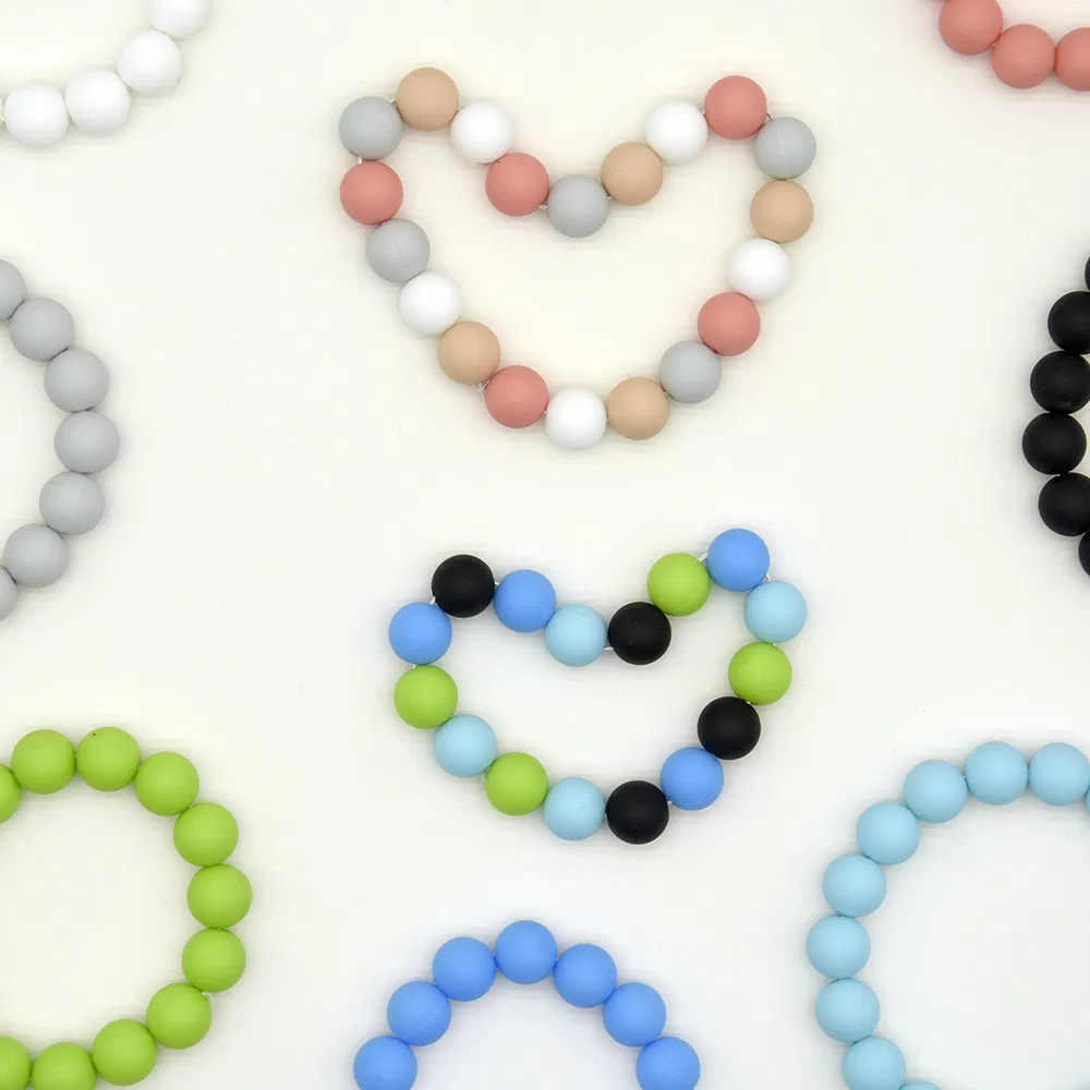 150 Kleuren Op Voorraad Groothandel Voedselveilige Baby Bijtring Kleurrijke Losse Kralen 12mm 15mm Ronde Siliconen Kralen Voor Penmaken