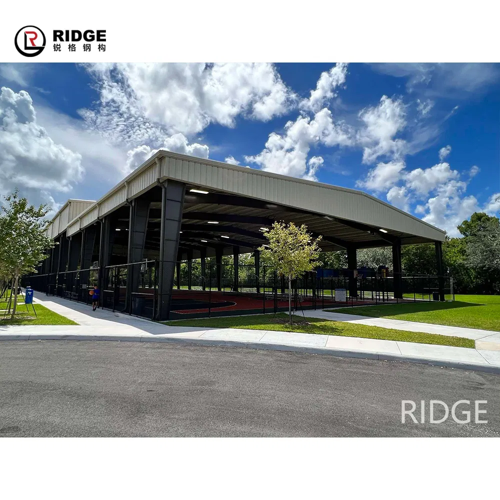 Prefabricated Steel Structure Sport Badminton Tennis Court Stadium Gymnasium Building