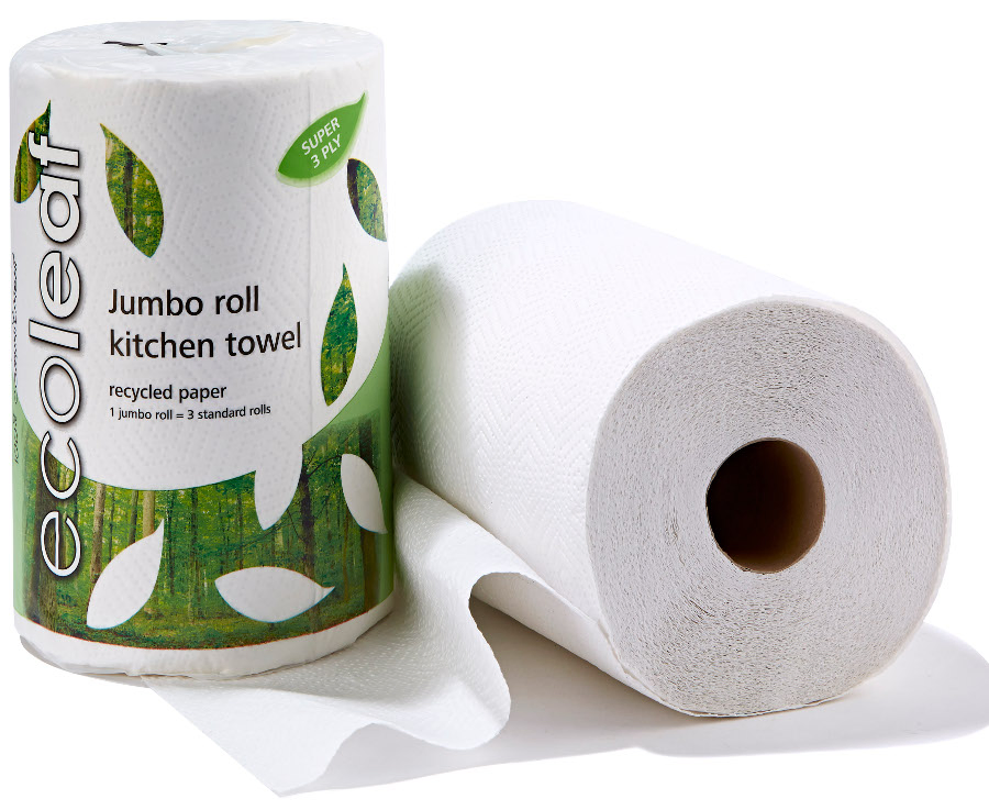 Customized 2 Ply Biodegradable Disposable Hoem Ktichen Towel Paper
