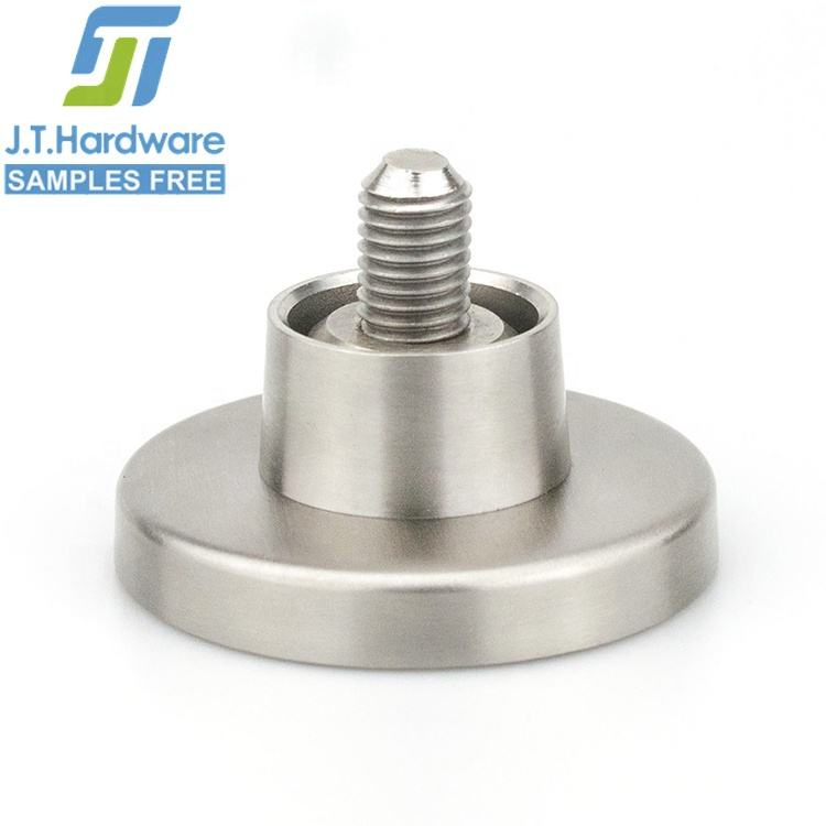 Jthardware Factory Direct Sale 304 Stainless Steel Wall Mounted Toilet Partition Fittings Cubicle Fixing Holder Brackets Tube Support
