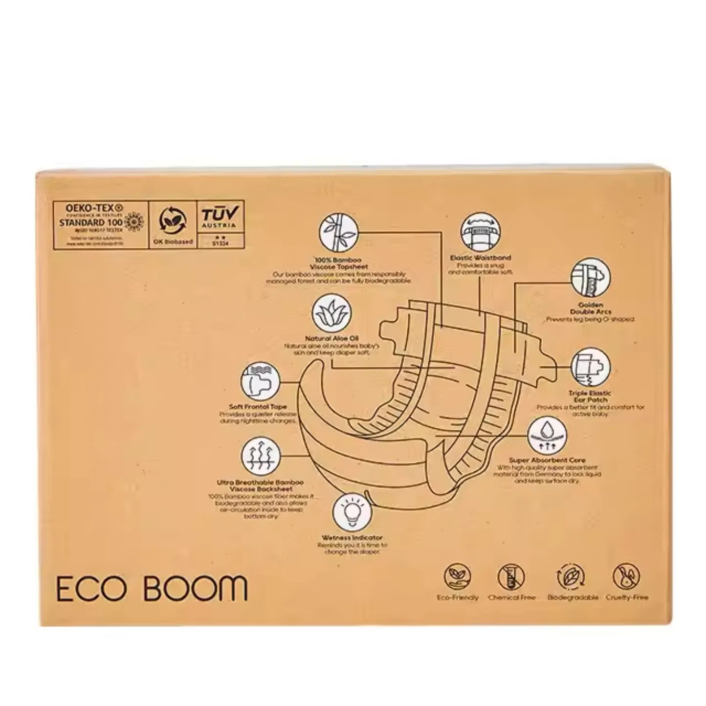 Ultra-Thin Breathable Disposable Baby Diapers