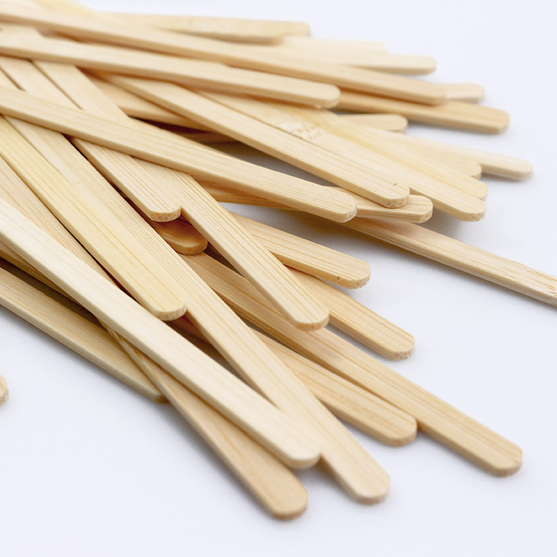 Natural Bamboo Coffee Sticks Biodegradable Honey Stir Bamboo Coffee Tea Stirrer Sticks