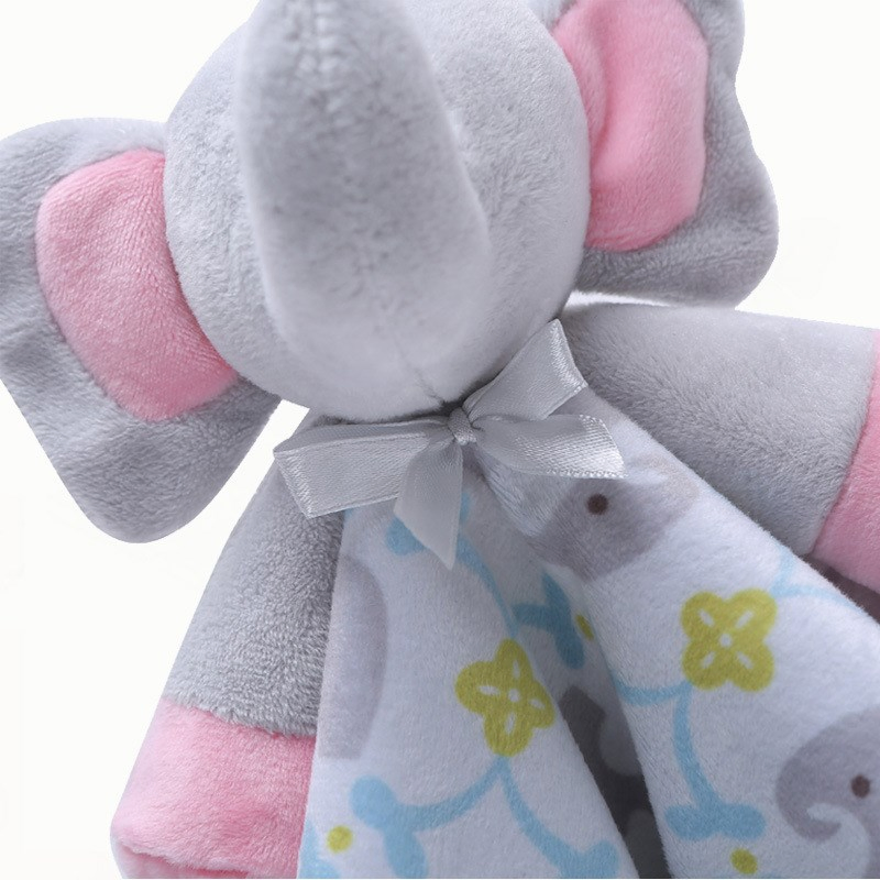 Custom Plush Stuffed Animal Head Soft Baby Doudou Blanket Toys