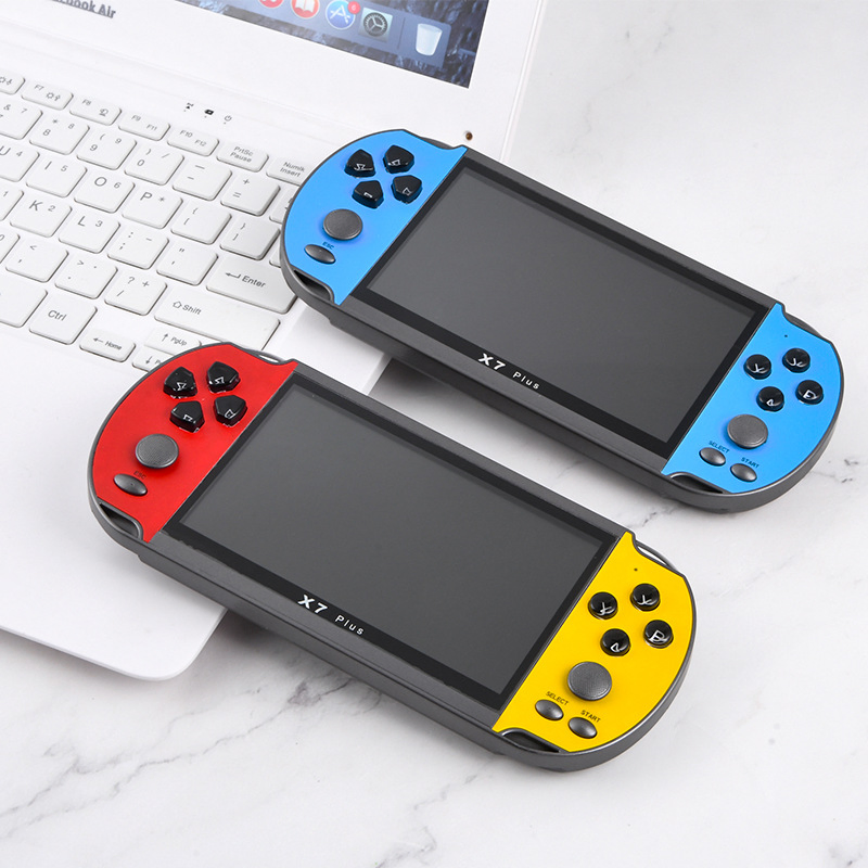 New X7 Plus Retro Video Gaming Player Built-in 1000+ Classic Games Handheld Game Console for Kids Gift