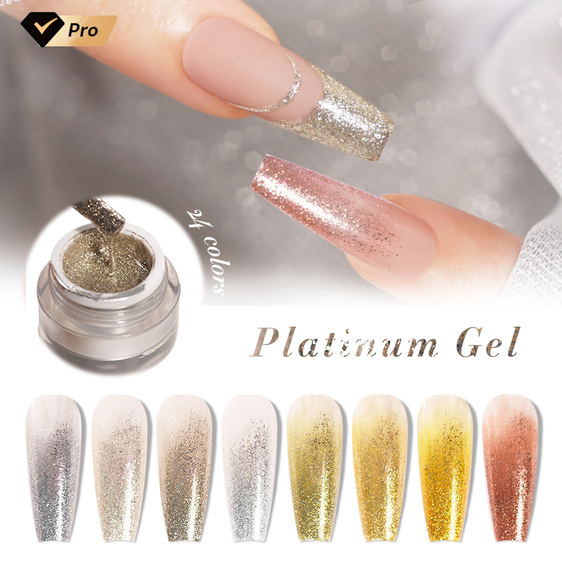 R S Nail Factory Direct Sale 24 Colors Platinum Gel MSDS Long Lasting UV Gel Polish Glue Esmalte PARA Unhas