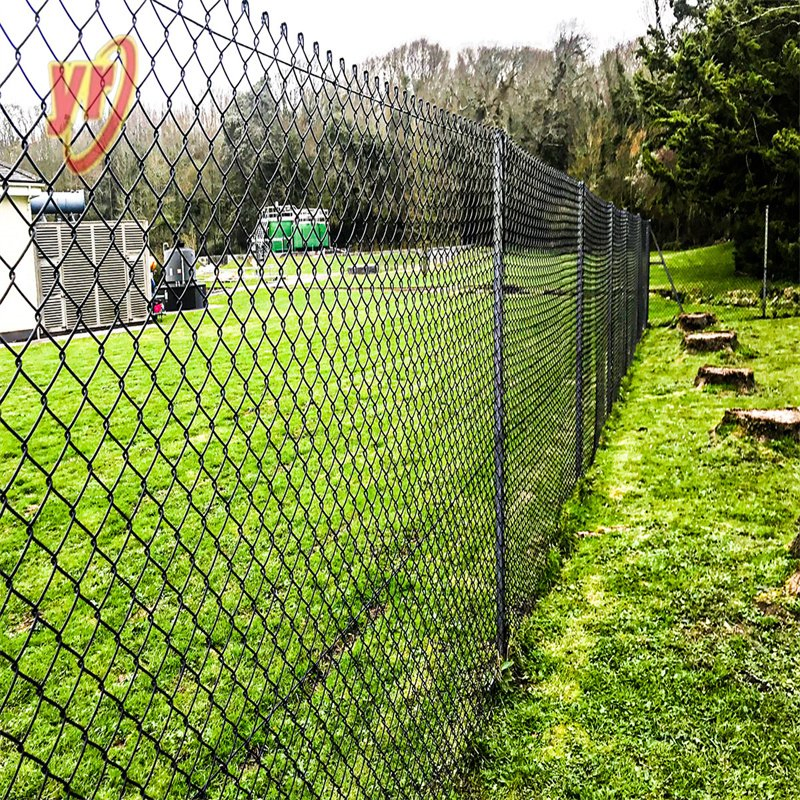 Most Economical Diamond Chain Link Road Fence in Galvanized or PVC Wire