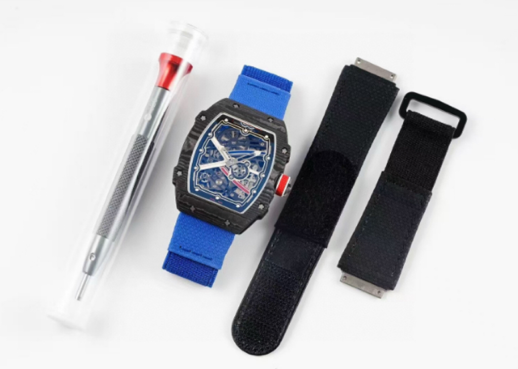 Super Clone Carbon Fiber RM Watch 67-02 Ultra Thin Hollow out