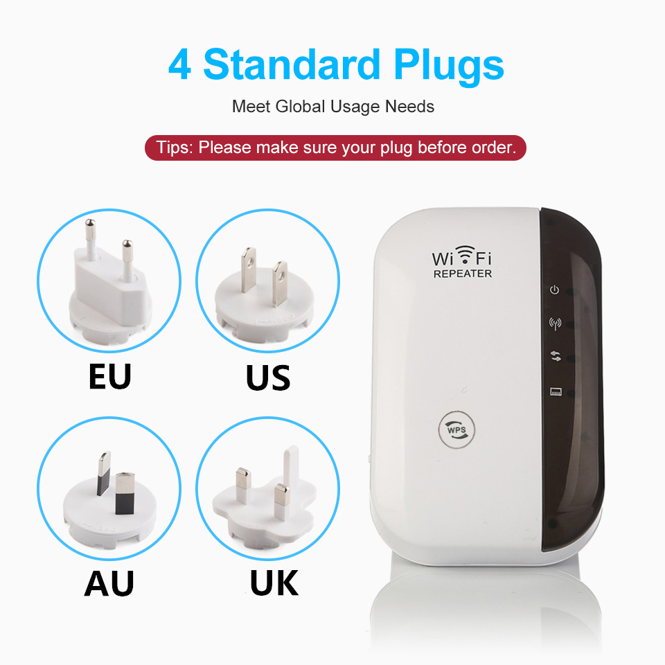 Wireless WiFi Repeater WiFi Extender 300Mbps WiFi Amplifier 802.11n Wi Fi Booster