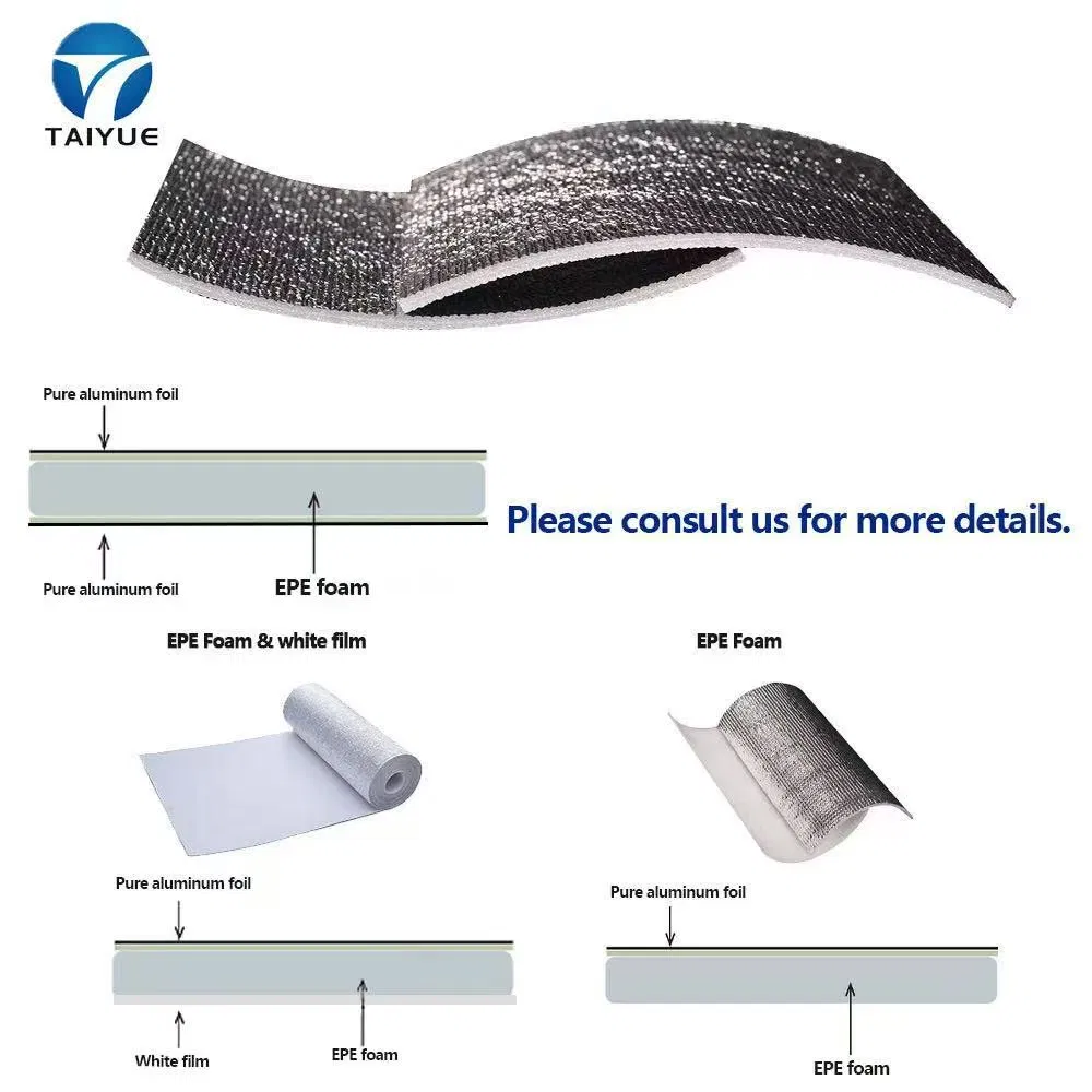 Customized Aluminium Foil EPE Foam Thermal Insulation Material Radiant Barrier for Building