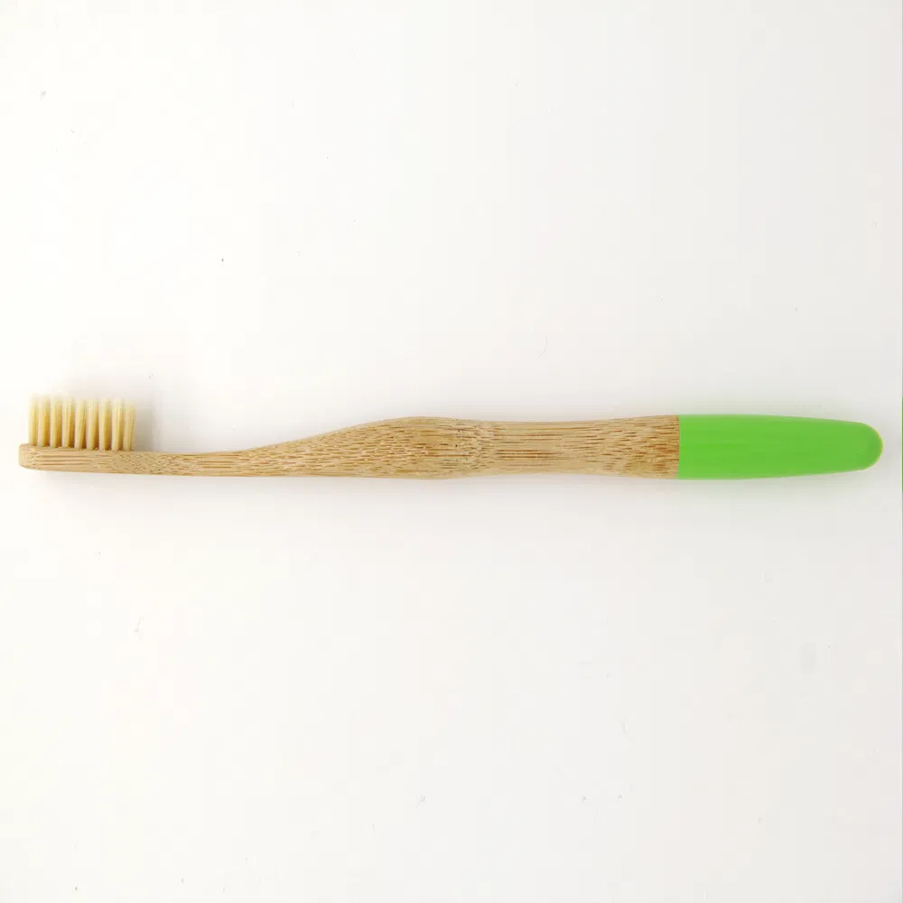 Natural Eco-Friendly House Colorful Soft Adult Handle Wooden Bamboo Toothbrush